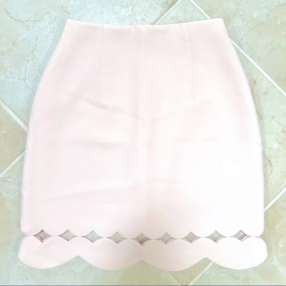 Club Monaco Pink Cut Out Mini Skirt